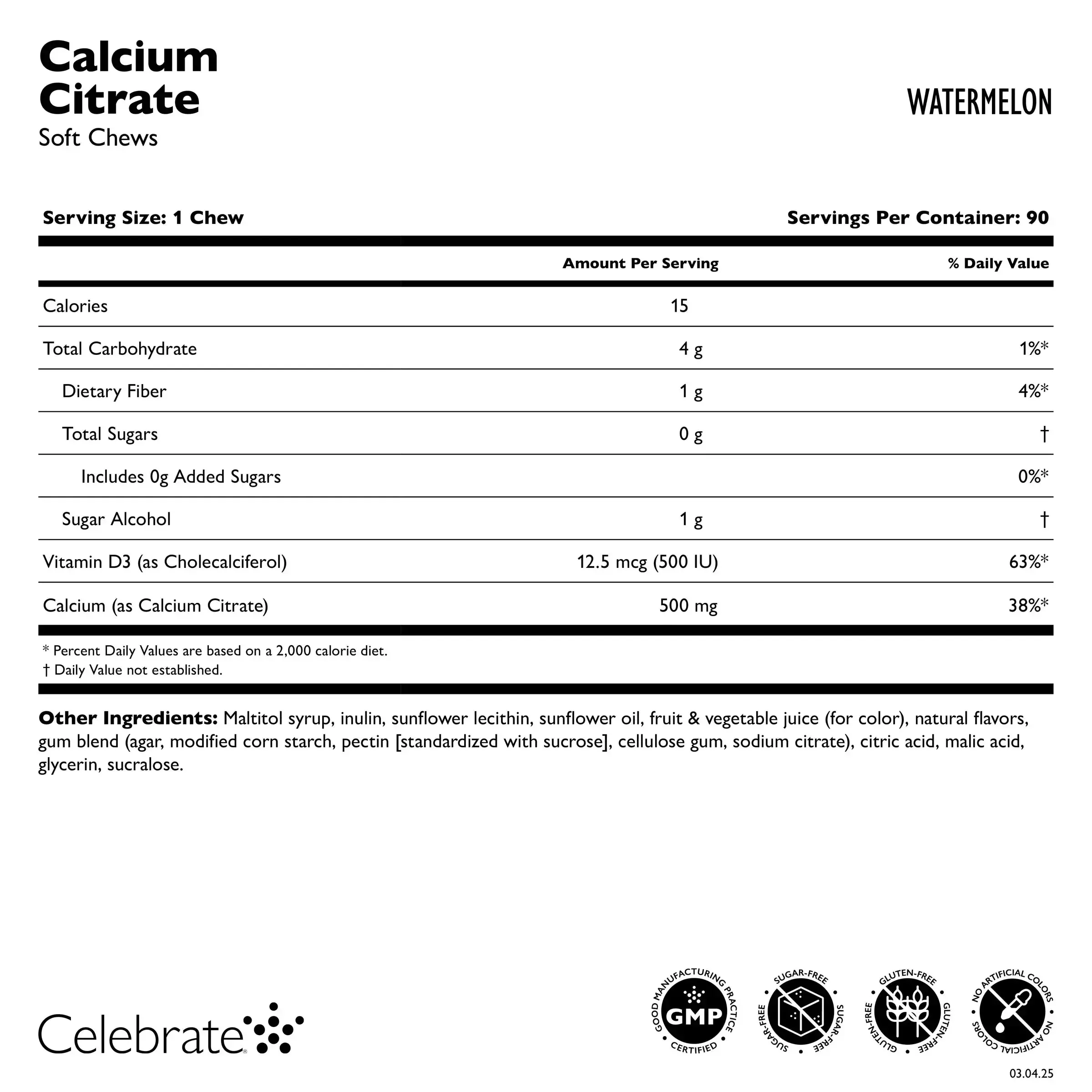 Calcium Citrate SOFT Chews - Celebrate - Image 9
