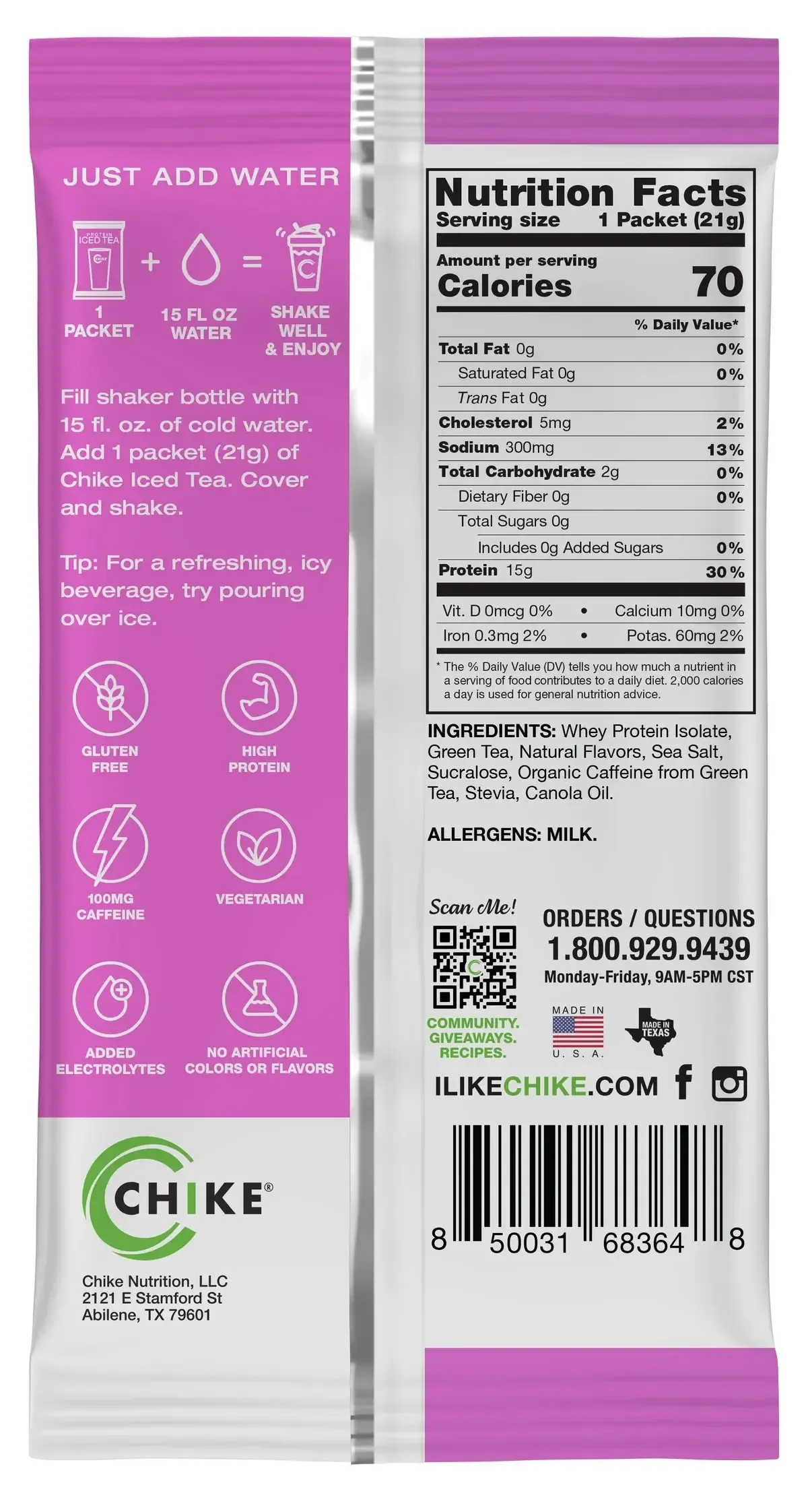 Chike Protein Iced Tea Single Packets - Image 6