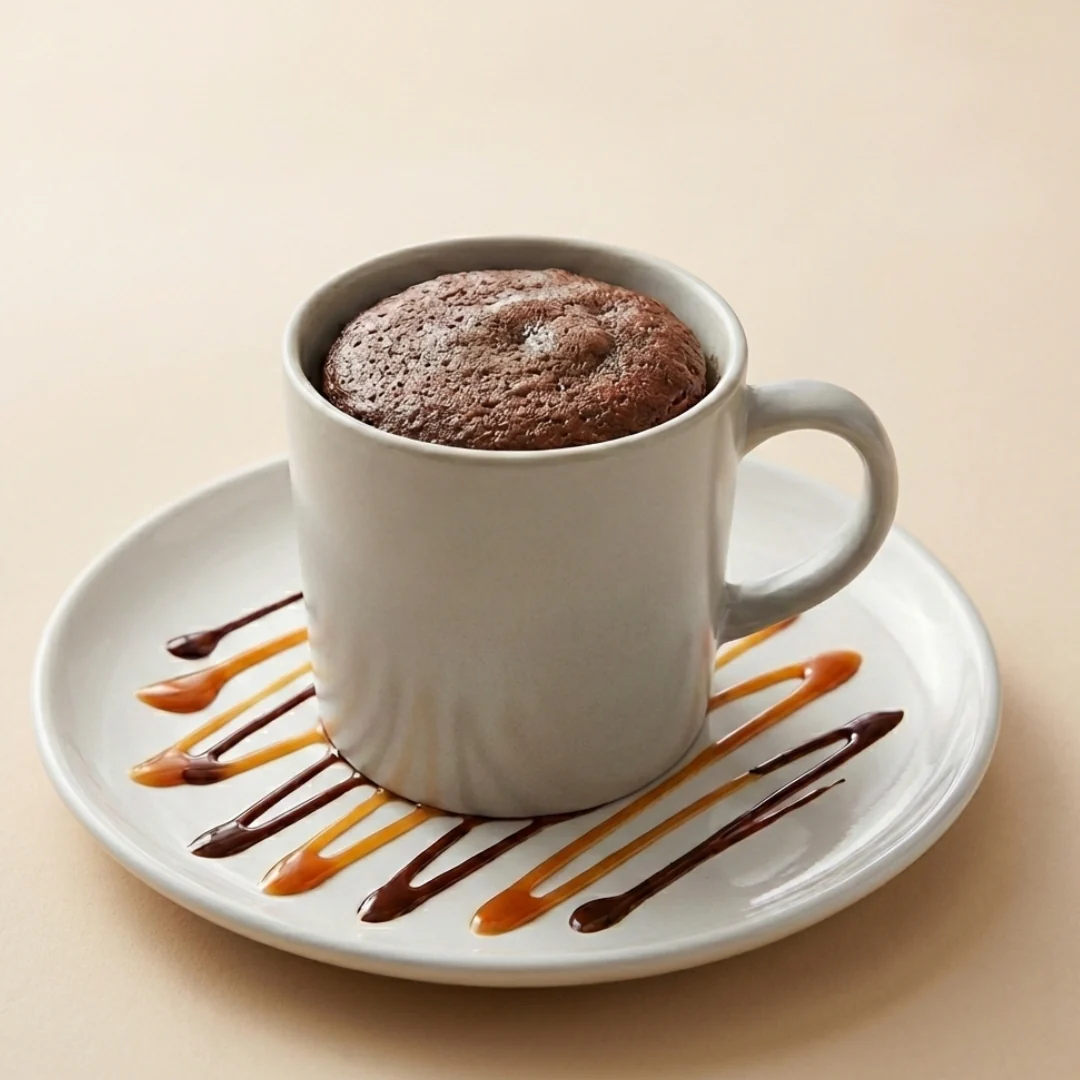 Chocolate Caramel Mug Cake