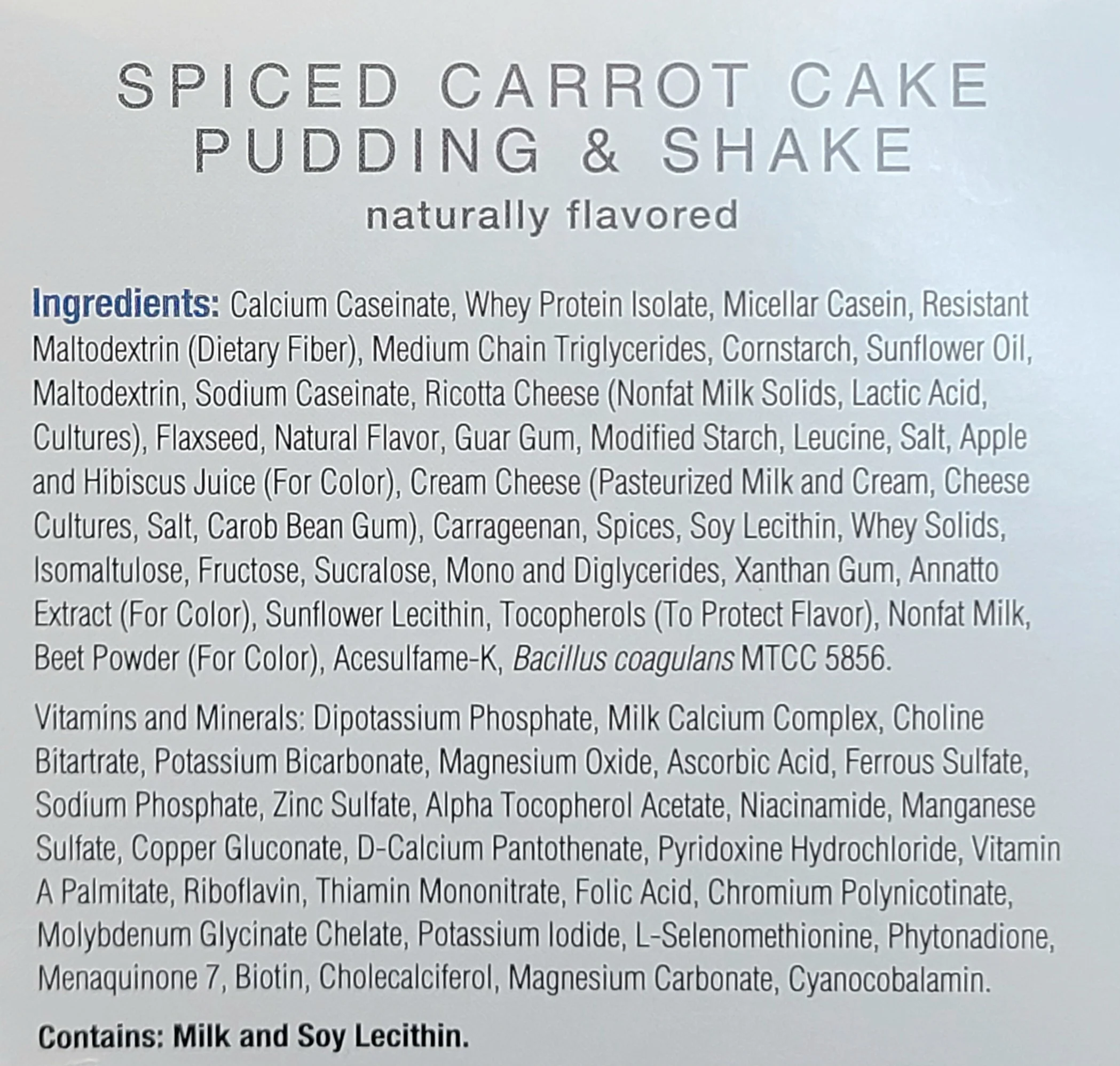 Spiced Carrot Cake Shake - Numetra - Image 6