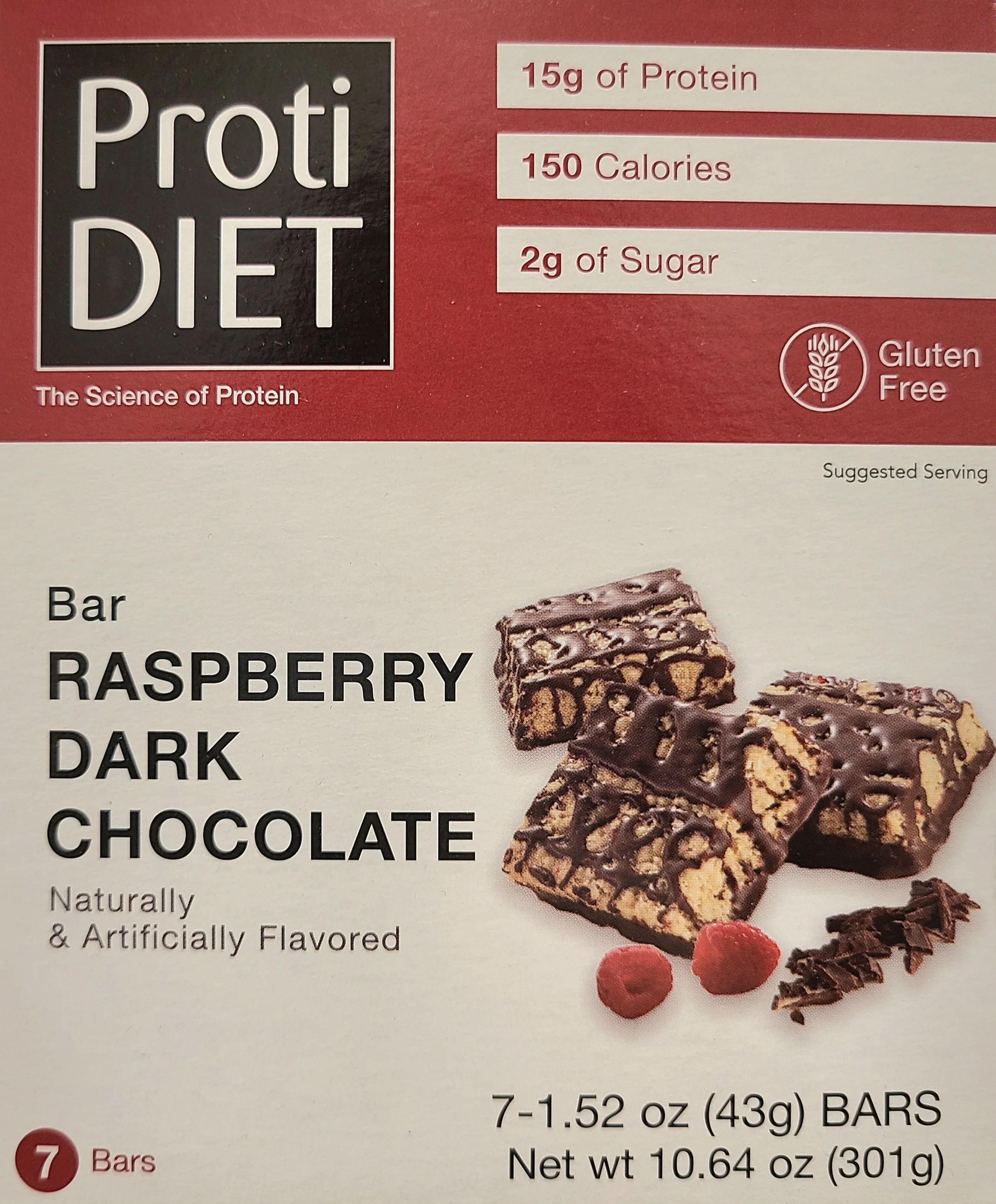 Raspberry Dark Chocolate Squares - ProtiDiet - Image 3